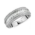 thumbnail image 1 of 1.00 Carat Excellent Baguette Cut Real Diamond New Design Eternity Band for Wedding Solid 18K White Gold Size 11, 1 of 7