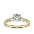 thumbnail image 1 of 1.00 Carat Excellent Cushion Shape Genuine Diamond Latest Design Solitaire Engagement Ring for Ladies Solid 18K Yellow Gold Size 7.5, 1 of 6