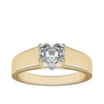 thumbnail image 1 of 1.00 Carat Excellent Heart Cut Natural Diamond Solitaire Beautiful Ring for Anniversary Solid 18K Yellow Gold Size 4.5, 1 of 6