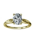 thumbnail image 1 of 1.00 Carat Excellent Oval Cut Real Diamond New Design Solitaire Ring for Wedding and Engagement Solid 14K Yellow Gold Size 11, 1 of 8