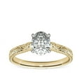 thumbnail image 1 of 1.00 Carat Excellent Oval Cut Real Diamond New Design Solitaire Ring for Wedding and Engagement Solid 14K Yellow Gold Size 11, 1 of 6