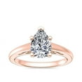 thumbnail image 1 of 1.00 Carat Excellent Pear Cut Natural Diamond Beautiful Solitaire Bridal Ring for Bride Solid 14K Rose Gold Size 5, 1 of 8