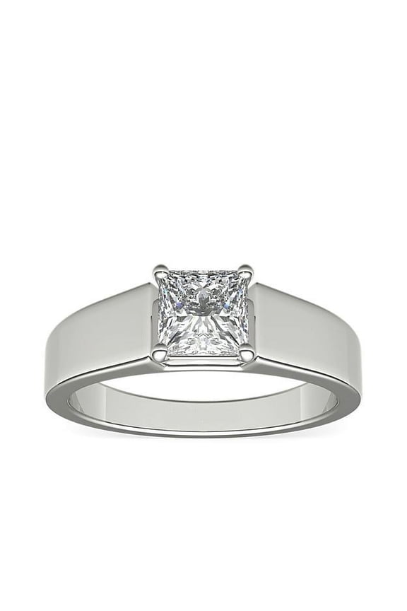2.00 Carat Excellent Princess Cut IGI Certified Lab Grown Diamond Beautiful Solitaire Bridal Ring for Bride Solid 18K White Gold Size 5
