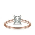 thumbnail image 1 of 1.00 Carat Excellent Radiant Cut Natural Diamond Solitaire Beautiful Ring for Anniversary Solid 18K Rose Gold Size 4.5, 1 of 6