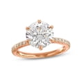 thumbnail image 1 of 1.00 Ct Round Cut Luxurious Real Diamond Solitaire Ring for Anniversary Gift Solid 18K Rose Gold Size 4.5 (F-G/VS1) by Diamond-Capitals, 1 of 6