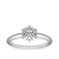 1.00 Carat Excellent Round Shape Natural Diamond Beautiful Wedding Ring for her Solid 14k White Gold Size 7