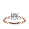 thumbnail image 1 of 1.00 Carat Excellent Round Shape Natural Diamond Unique Wedding Ring for Girls Solid 14K Rose Gold Size 7, 1 of 8