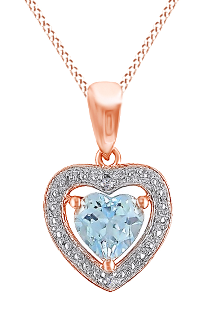 Simulated 2Ct Heart Cut Diamond Pendant Necklace 925 Silver 14k Gold Plated