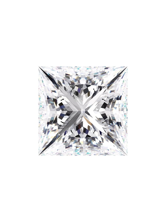 1.00 Carat Lab Grown Loose Diamond White Princess Cut VS2 Rare Gift Loose Stone