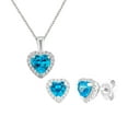 thumbnail image 1 of 1.00 Carat T.W. Aquamarine Gemstone Fashion Jewelry Set (2-Piece), 1 of 9