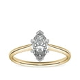 thumbnail image 1 of 1.00 Ct Brilliant Marquise Cut Genuine Diamond Sparkle Solitaire Engagement Ring for Women Solid 14K Yellow Gold Size 6.5, 1 of 6