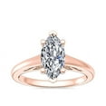 thumbnail image 1 of 1.00 Ct Brilliant Marquise Cut Natural Diamond Marquise Solitaire Engagement Ring for her Solid 14K Rose Gold Size 5.5, 1 of 8