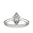 thumbnail image 1 of 1.00 Ct Brilliant Marquise Cut Natural Diamond Marquise Solitaire Engagement Ring for her Solid 18K White Gold Size 5.5, 1 of 6