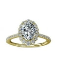 thumbnail image 1 of Diamond-Capitals 1.00 Carat Unique Oval Cut Solitaire Real Diamond (F-G/VS1) Wedding Ring for Women Solid 14K Yellow Gold Size 6.5, 1 of 8