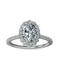 thumbnail image 1 of 1.00 Ct Oval Cut Real Diamond Solitiare Elegant Engagement Ring for Women Solid 18K White Gold (F-G/VS1) Size 7 by Diamond-Capitals, 1 of 8