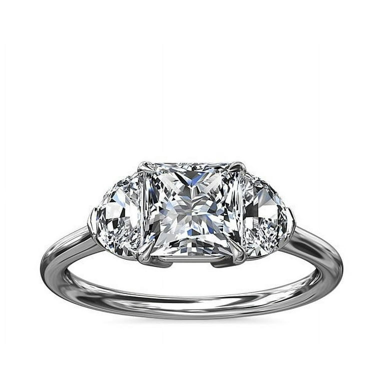 LADIES SOLITAIRE RING 1.00CT PRINCESS DIAMOND 14K WHITE GOLD LADIES SOLITAIRE RING 1.00CT PRINCESS DIAMOND 14K WHITE GOLD