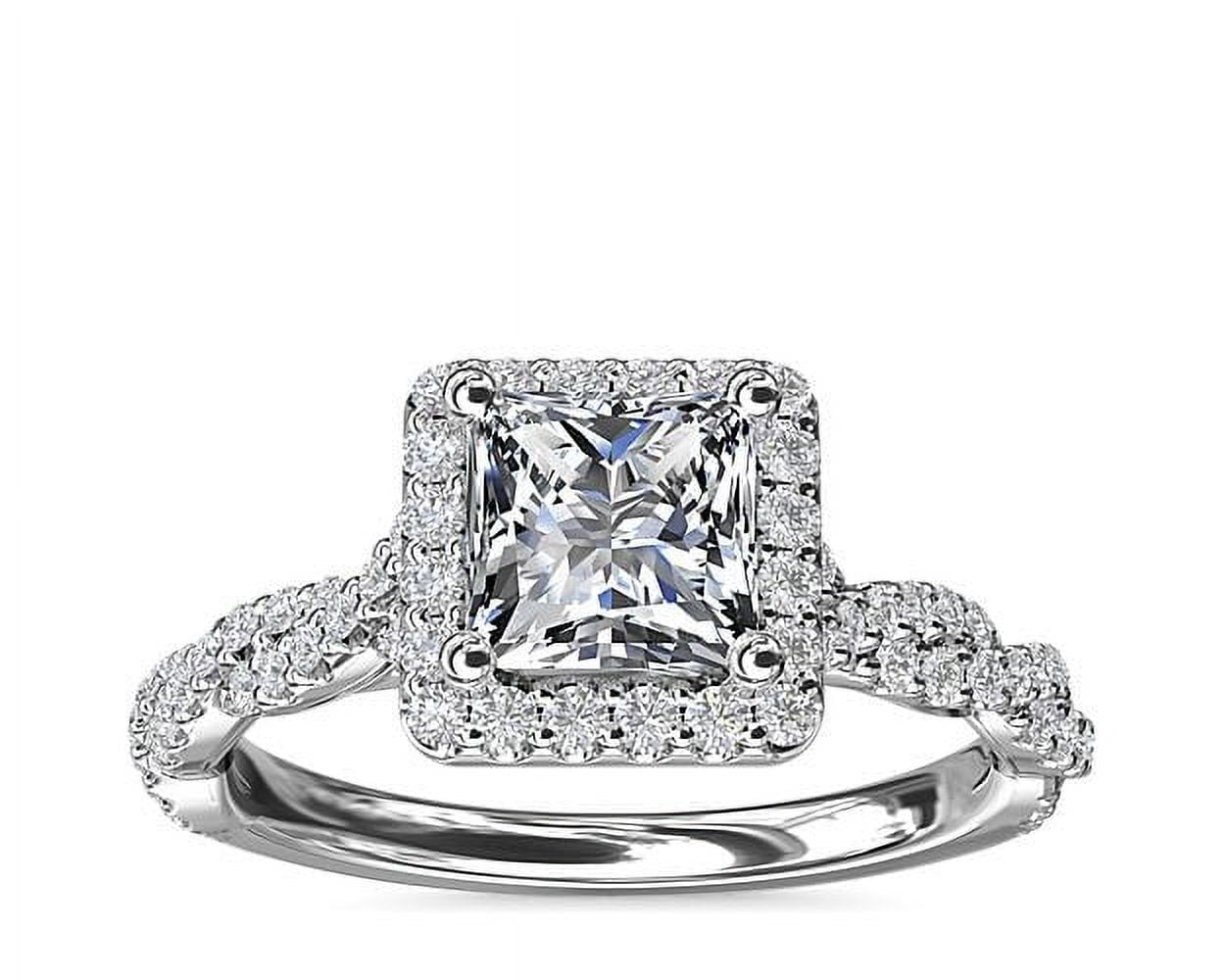 1 ct Brilliant Princess Cut Solitaire Stunning Genuine VVS1 Flaw 並行輸入品 Delicate 1 Carat Princess Cut Diamond Engagement Ring Trillion