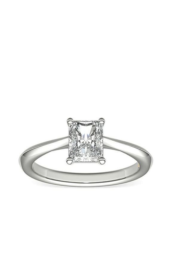 2.00 Ct Brilliant Radiant Cut IGI Certified Lab Grown Diamond Elegant Solitaire Wedding Ring for her Solid 14K White Gold Size 6