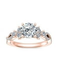 thumbnail image 1 of Diamond-Capitals 1.00 Ct Beautiful Round Shape Genuine Diamond (F-G/VS1) Solitaire Engagement Ring for Girls in 14K Rose Gold Size 6.5, 1 of 8