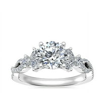 1.00 Ct Beautiful Round Shape Solitaire Genuine Diamond Wedding Ring for Gift Solid 14K White Gold Size 7 (F-G/VS1) by Diamond-Capitals