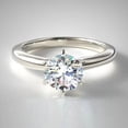 thumbnail image 1 of 1.00 Ct IGI Certified Lab Grown CVD Diamond Women's Wedding Ring 14K White Gold, 1 of 4