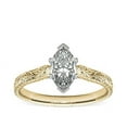 thumbnail image 1 of 1.00 Ct Marquise Cut Genuine Diamond Solitaire Wonderful Ring for Ladies Solid 18K Yellow Gold Size 10.5, 1 of 6