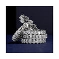 thumbnail image 1 of 1.00 Ct Pear Cut Natural Diamond Stylish Eternity Band for Anniversary Solid 950 Platinum Size 4, 1 of 8