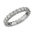 thumbnail image 1 of 1.00 Ct Round Cut Natural Diamond Stylish Eternity Band for Anniversary Solid 950 Platinum Size 4, 1 of 8