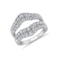 thumbnail image 1 of 1.00 Ct Stunning Round Cut Natural Diamond Engagement Eternity Band for Women Solid 14K White Gold Size 7, 1 of 7