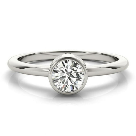 1.00 Ct Stunning Round Diamond Wedding Rings for Women Solid 14K White Gold