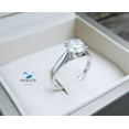 thumbnail image 1 of 1.00 Cts Cubic Zirconia / Sterling Silver 925 Ring / Rhodium plated Nickel-Free / MadDuckJewels RG1719 / Thailand Jewelry, 1 of 4