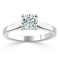 thumbnail image 1 of 1.00 Cts Cushion Moissanite Diamond Engagement Ring / 18K White Gold Plated Anniversary Ring/ Wedding Ring / Dainty Ring / PromiseRing, 1 of 4