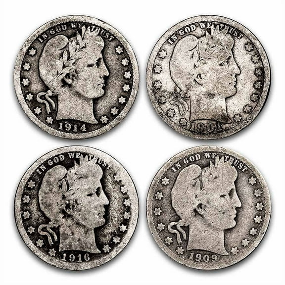 $1.00 Face Value Barber Quarters Avg Circ