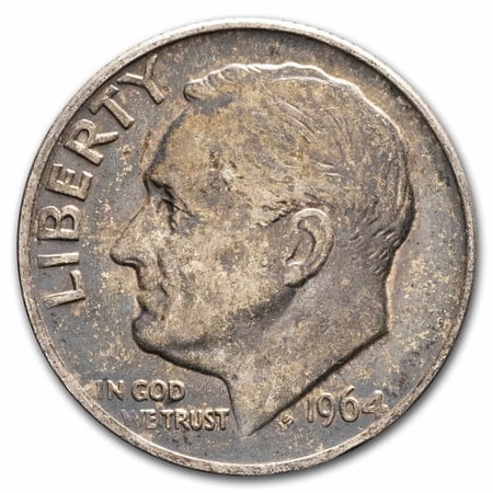 $1.00 Face Value Silver Roosevelt Dimes Avg Circ