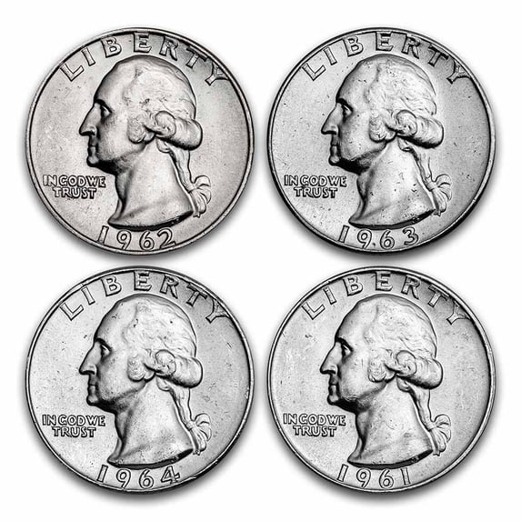 $1.00 Face Value Washington Quarters BU