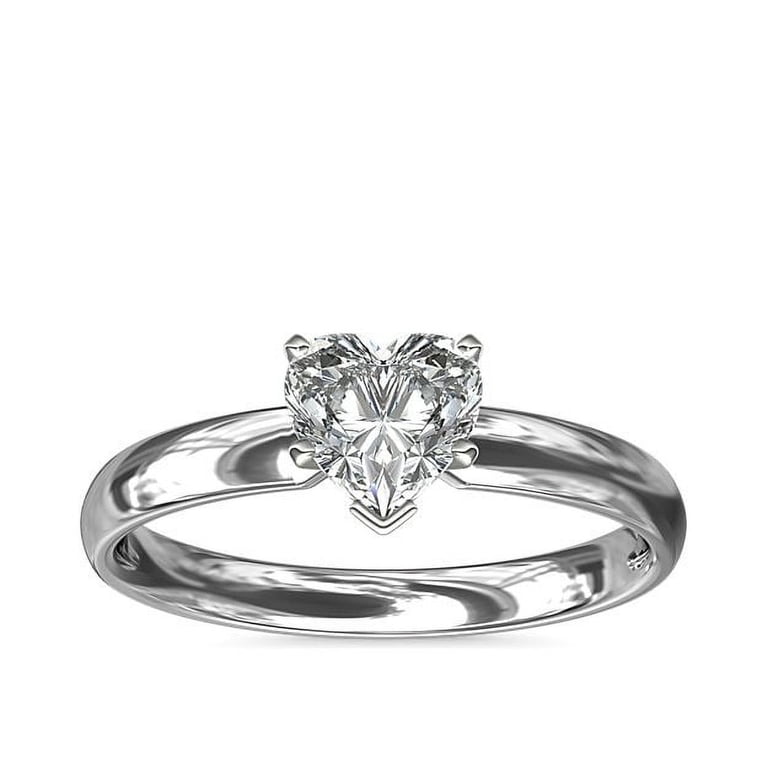 1.00 T.C.W Brilliant Heart Cut Natural Diamond Wonderful  display picture 3