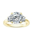 thumbnail image 1 of 1.00 T.C.W Excellent Round Cut Natural Diamond Beautiful Three Stone Wedding Ring for Bride Solid 18K Yellow Gold Size 5, 1 of 8