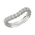 thumbnail image 1 of 1.00 T.C.W Round Shape Natural Diamond Latest Design Wedding Eternity Band for Ladies Solid 950 Platinum Size 8, 1 of 8