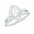 thumbnail image 1 of 1.00 TCW Pear Cut Twisted Engagement Ring 925 Sterling Silver, 1 of 5
