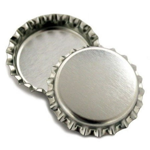 1,000 Chrome Bottle Caps New Silver Bottlecaps Colored LINERLESS