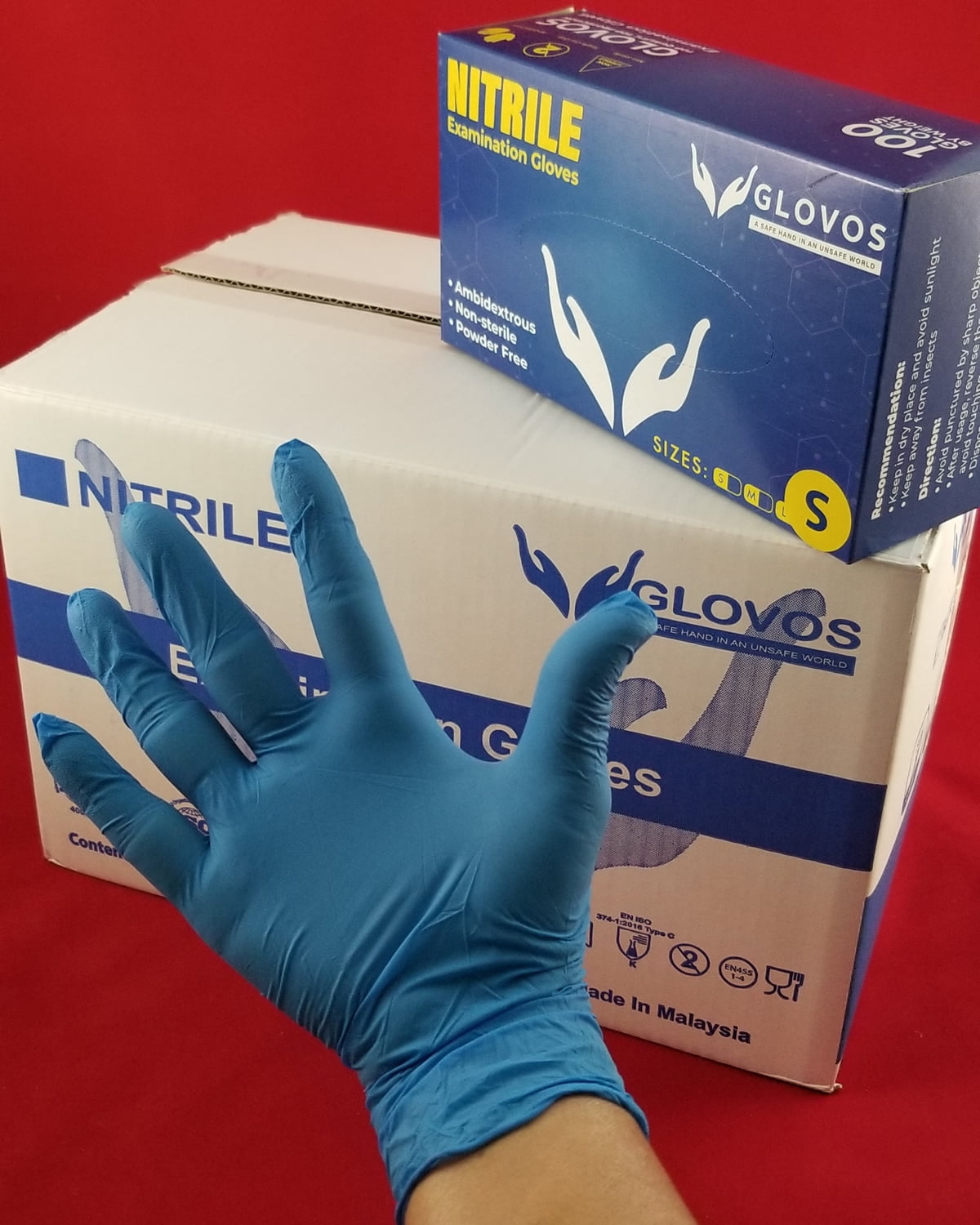 1,000 Nitrile Medical Examination Gloves Powder Free - Large Size
