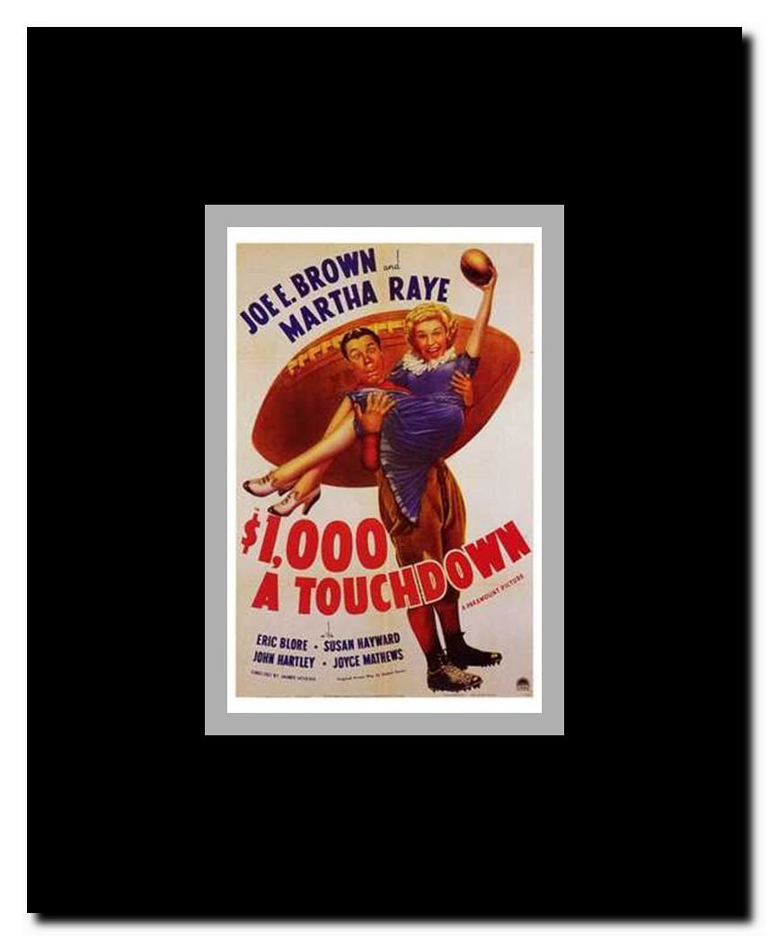 $1 000 a Touchdown Framed Movie Poster