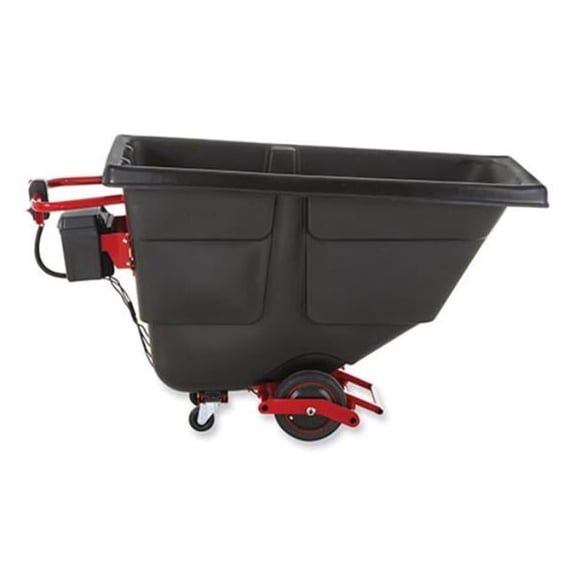 1,000 cu. Yard Commercial Motorized Roto Tilt Truck, Black