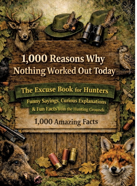 1,000 reasons why nothing worked out today: The excuse book for hunters: funny sayings, curious explanations & fun facts, (Hardcover)
