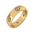 thumbnail image 1 of 1.00Ct Round Brilliant Cut Natural Diamond Domed Anniversary Wedding Eternity Band Ring 14k Gold GH SI1, 1 of 3