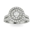 thumbnail image 1 of 1.00ctw Diamond Bridal Set in 10k White Gold, 1 of 4