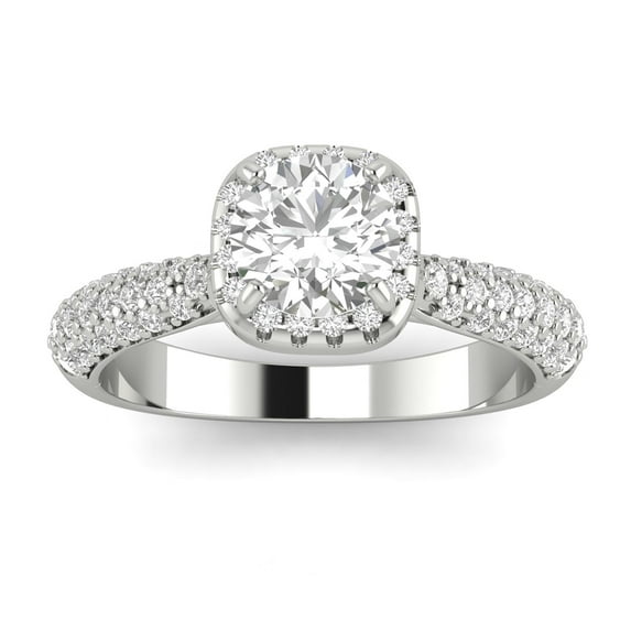 1.00ctw Diamond Halo Engagement Ring in 10k White Gold