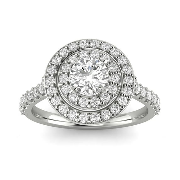1.00ctw Diamond Halo Engagement Ring in 10k White Gold