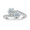 thumbnail image 1 of 1.00ctw Diamond Two Stone Ring in 14k White Gold, 1 of 2