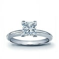 thumbnail image 1 of 1.01 Ct Sparkling Princess Cut Classic Diamond Solitaire Wedding Engagement Ring in a Fancy Metal Fit for Her, 1 of 5